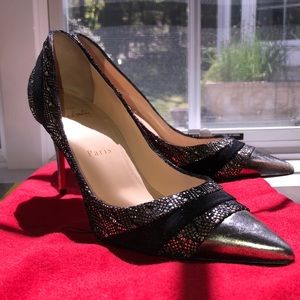 Christian Louboutin Black Eklectica 85 EU 37.5